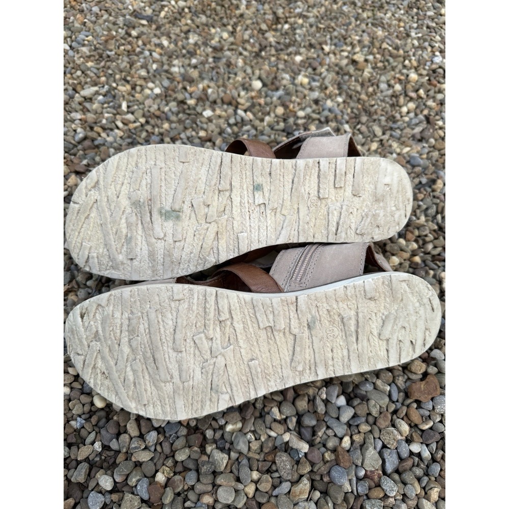 MIZ MOOZ Tamsyn Gladiator SANDALS 39 8.5 9 Brown Shoes Leather Boho Flats Artsy - Picture 10 of 12